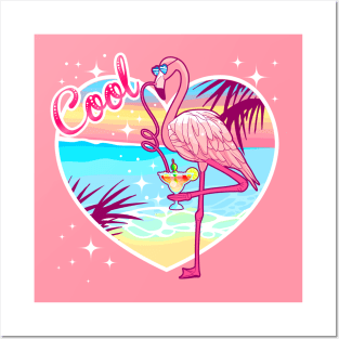 Cool Beach Birdie Posters and Art